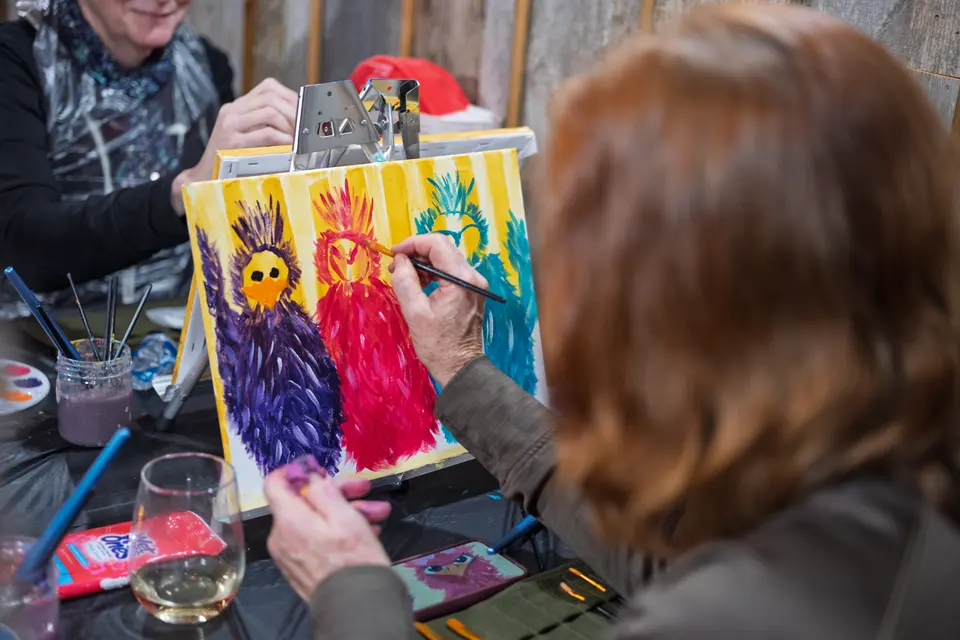 Photo 46 of 92, painting Sassy Chicks at Stubborn Mule Restaurant & Brewery