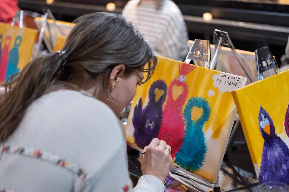 Photo 54 of 92, painting Sassy Chicks at Stubborn Mule Restaurant & Brewery