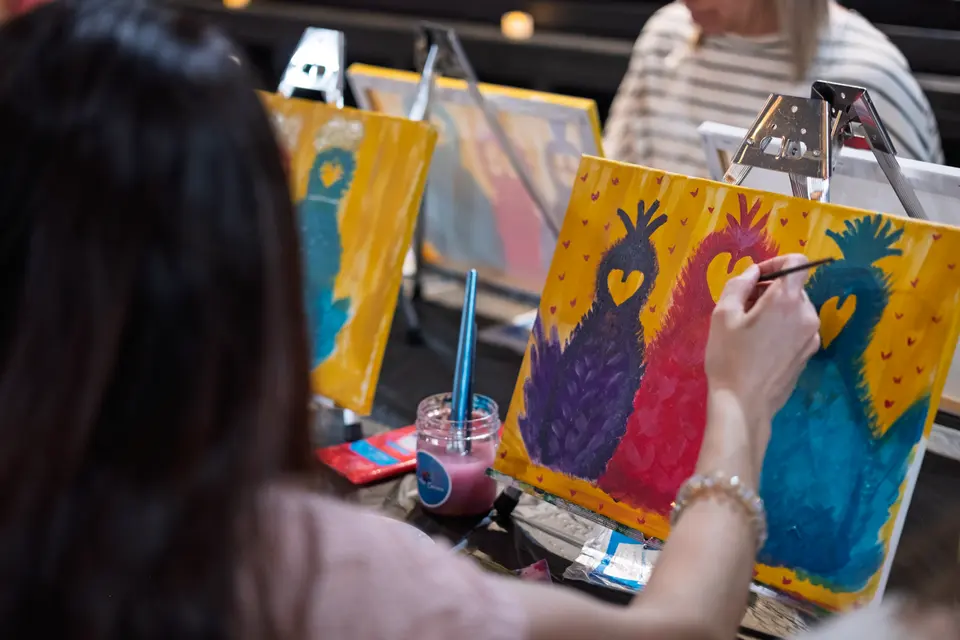 Photo 55 of 92, painting Sassy Chicks at Stubborn Mule Restaurant & Brewery