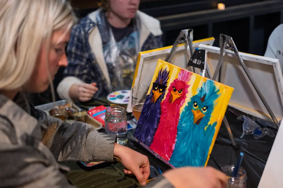 Photo 57 of 92, painting Sassy Chicks at Stubborn Mule Restaurant & Brewery