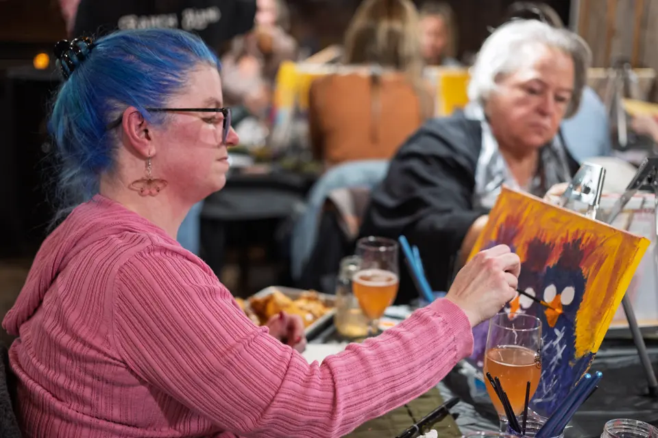 Photo 58 of 92, painting Sassy Chicks at Stubborn Mule Restaurant & Brewery