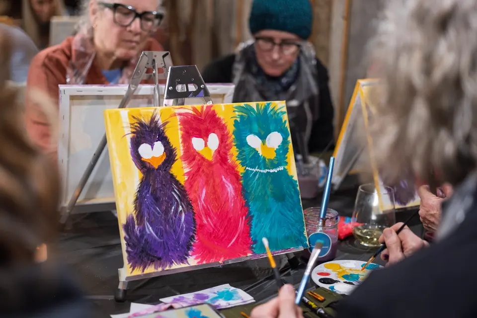 Photo 62 of 92, painting Sassy Chicks at Stubborn Mule Restaurant & Brewery