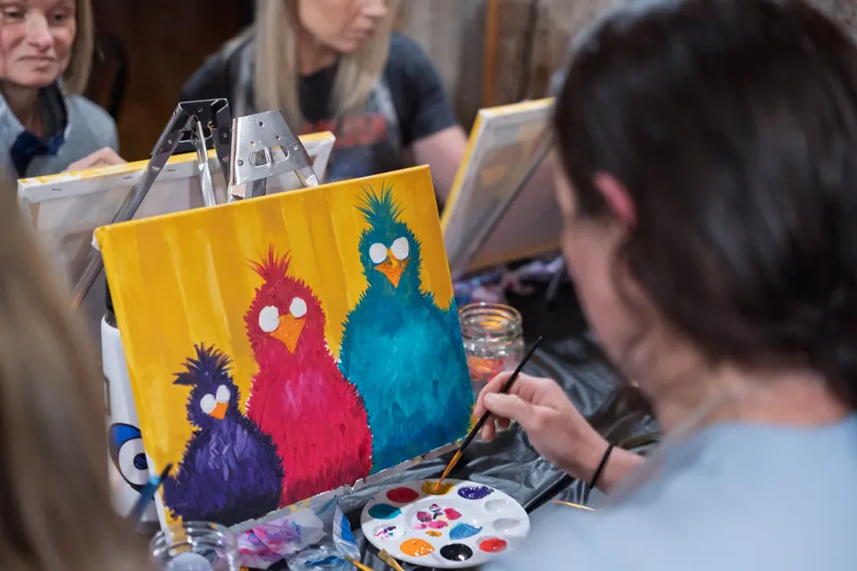 Photo 67 of 92, painting Sassy Chicks at Stubborn Mule Restaurant & Brewery