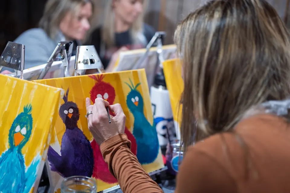 Photo 68 of 92, painting Sassy Chicks at Stubborn Mule Restaurant & Brewery