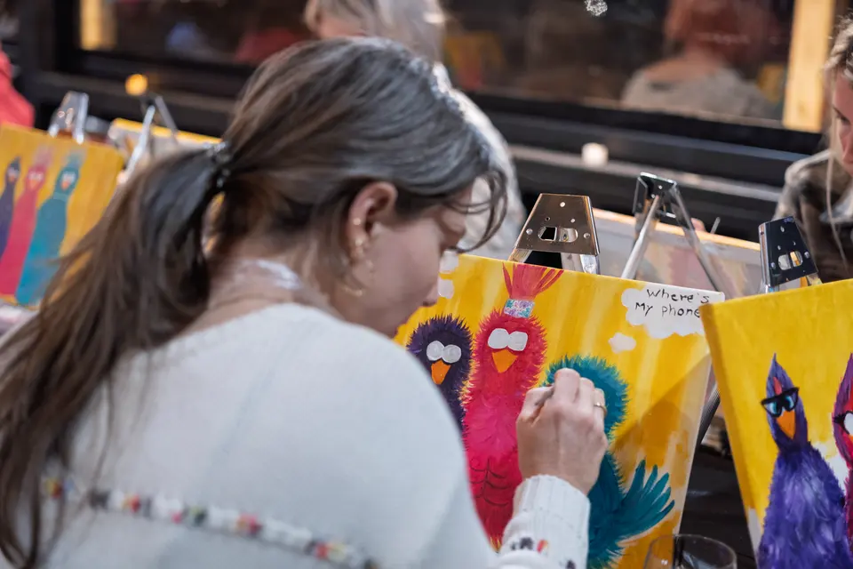 Photo 70 of 92, painting Sassy Chicks at Stubborn Mule Restaurant & Brewery