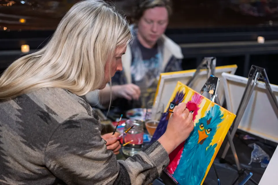 Photo 73 of 92, painting Sassy Chicks at Stubborn Mule Restaurant & Brewery