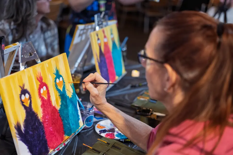 Photo 74 of 92, painting Sassy Chicks at Stubborn Mule Restaurant & Brewery