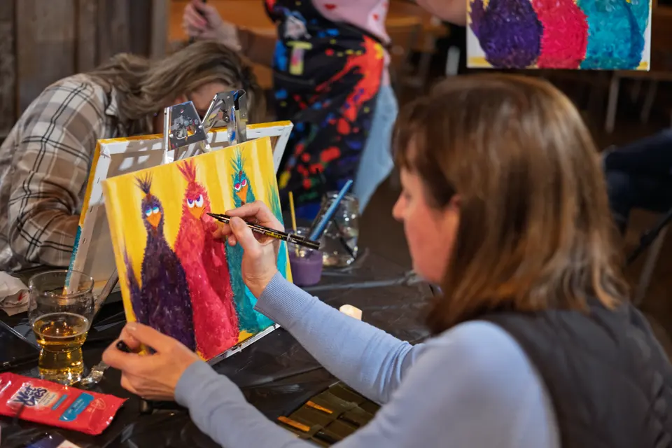 Photo 78 of 92, painting Sassy Chicks at Stubborn Mule Restaurant & Brewery