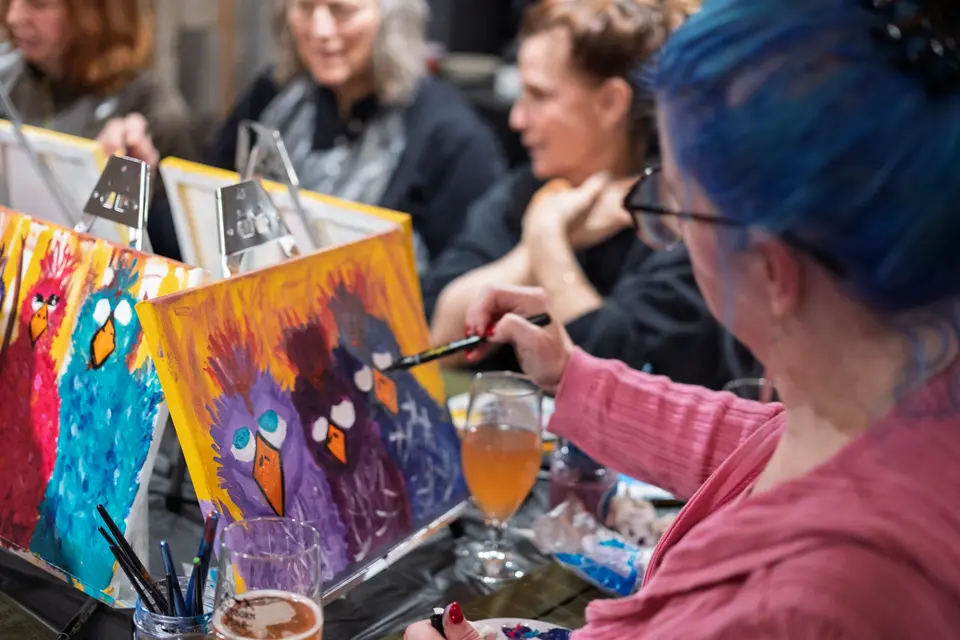 Photo 80 of 92, painting Sassy Chicks at Stubborn Mule Restaurant & Brewery