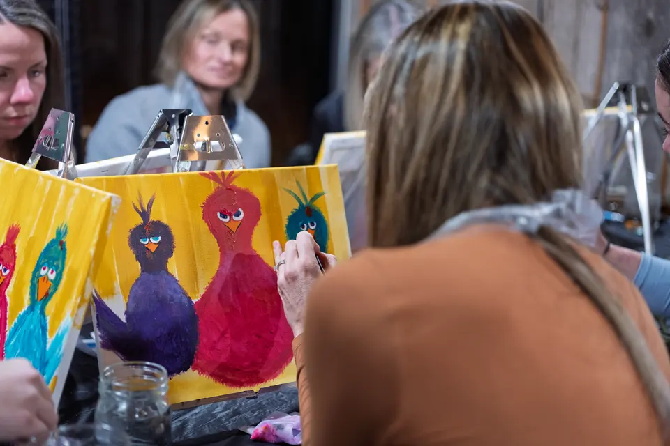 Photo 82 of 92, painting Sassy Chicks at Stubborn Mule Restaurant & Brewery