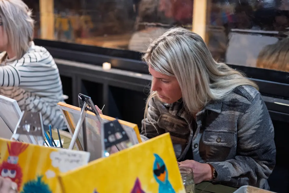 Photo 84 of 92, painting Sassy Chicks at Stubborn Mule Restaurant & Brewery