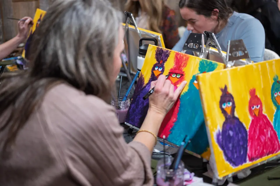 Photo 85 of 92, painting Sassy Chicks at Stubborn Mule Restaurant & Brewery