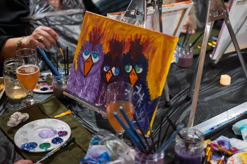 Photo 89 of 92, painting Sassy Chicks at Stubborn Mule Restaurant & Brewery