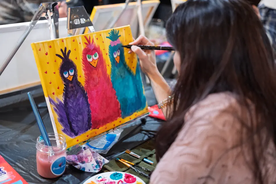 Photo 90 of 92, painting Sassy Chicks at Stubborn Mule Restaurant & Brewery