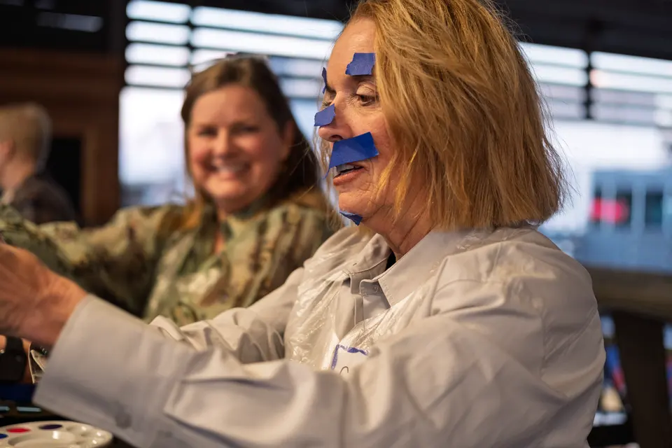 Photo 3 of 53, painting Hope Breaks Through the Clouds at Gather GVL