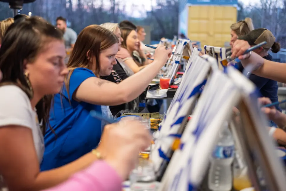 Photo 6 of 53, painting Hope Breaks Through the Clouds at Gather GVL