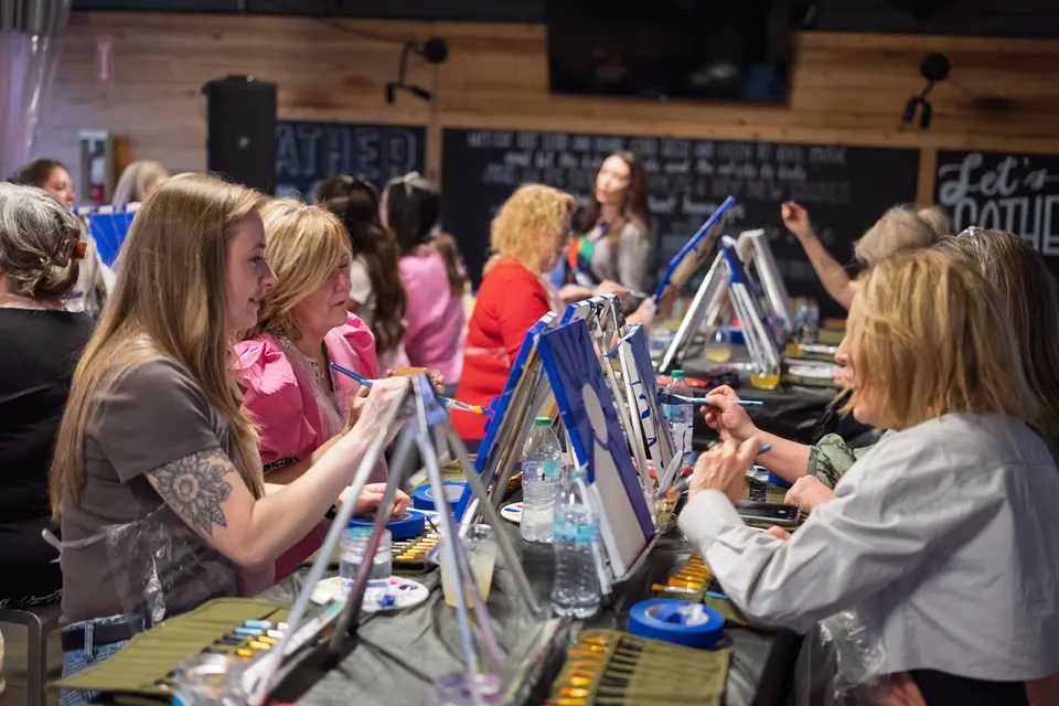 Photo 14 of 53, painting Hope Breaks Through the Clouds at Gather GVL