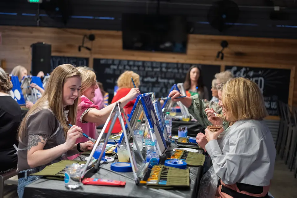 Photo 15 of 53, painting Hope Breaks Through the Clouds at Gather GVL