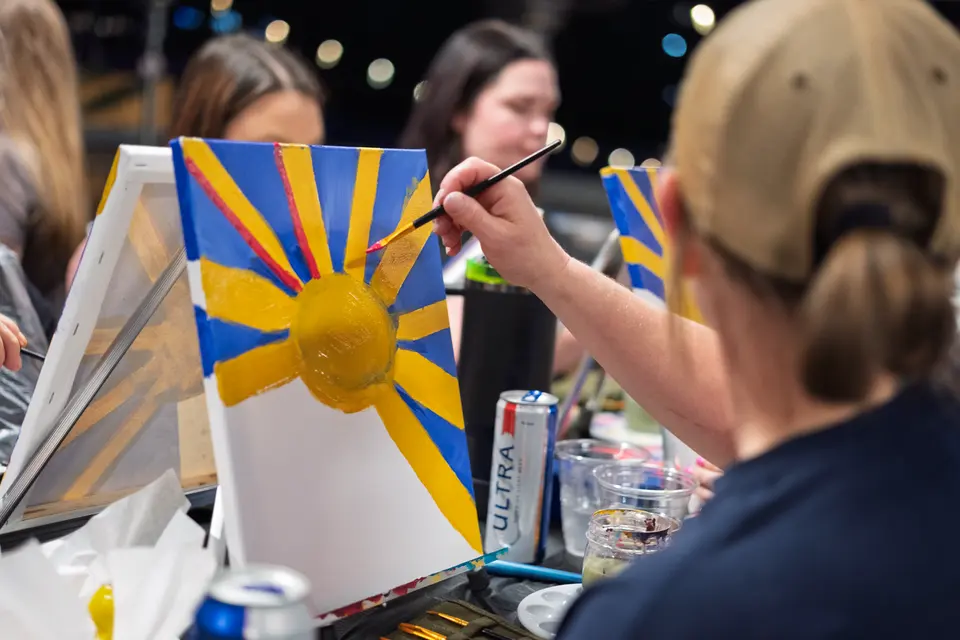 Photo 22 of 53, painting Hope Breaks Through the Clouds at Gather GVL