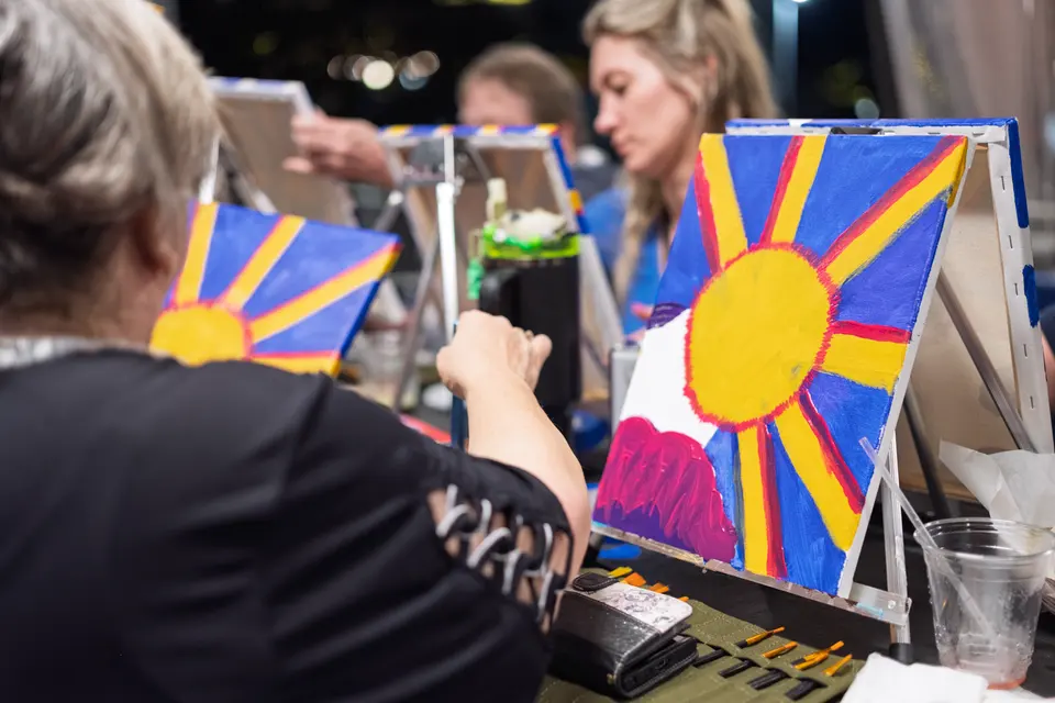 Photo 25 of 53, painting Hope Breaks Through the Clouds at Gather GVL