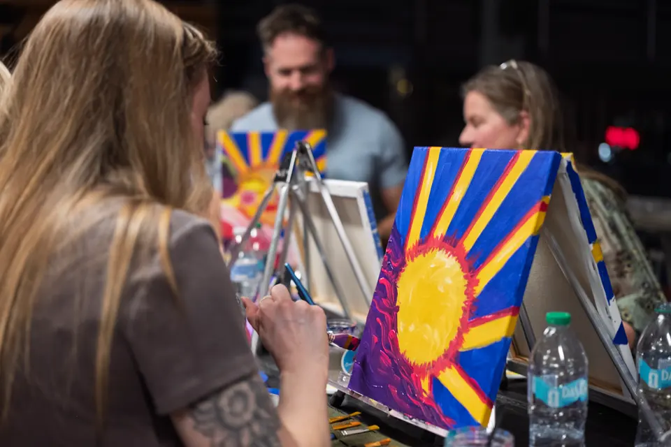 Photo 26 of 53, painting Hope Breaks Through the Clouds at Gather GVL