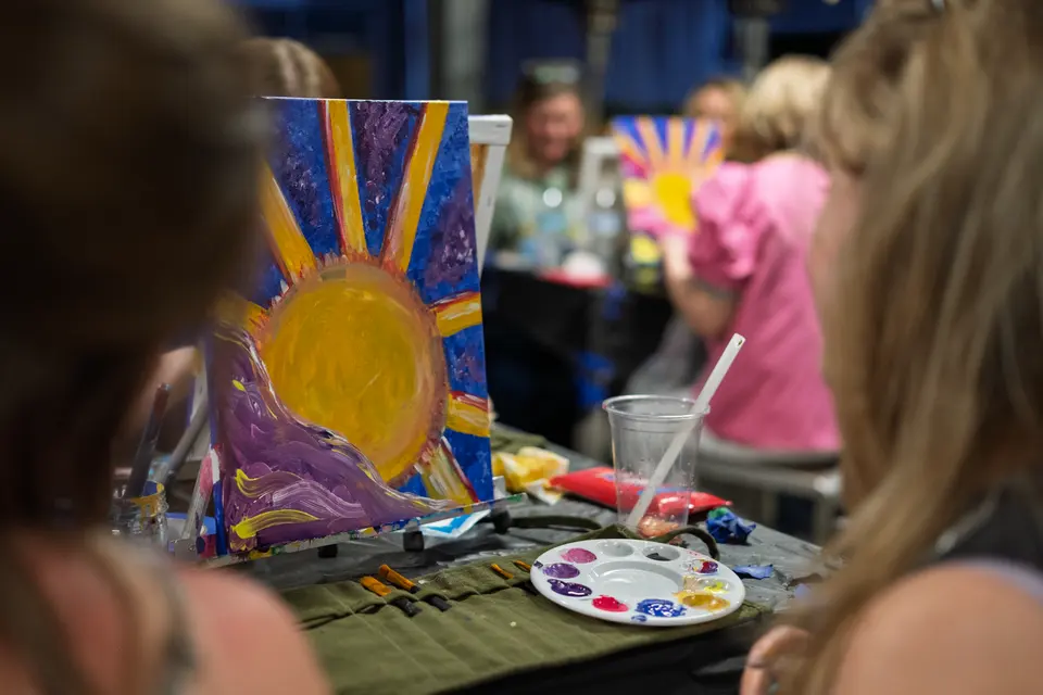 Photo 29 of 53, painting Hope Breaks Through the Clouds at Gather GVL