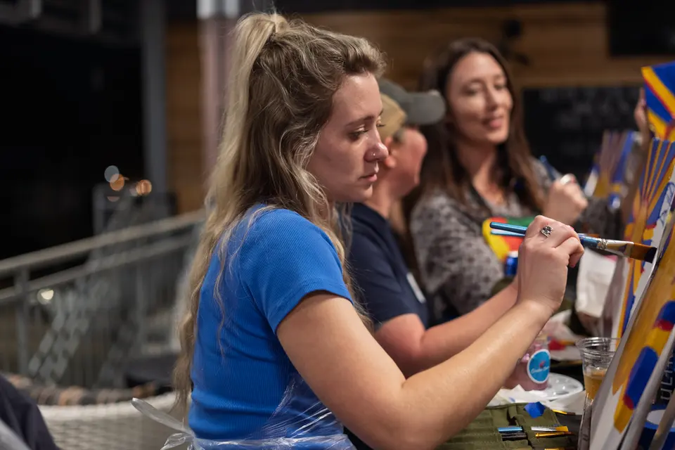 Photo 31 of 53, painting Hope Breaks Through the Clouds at Gather GVL