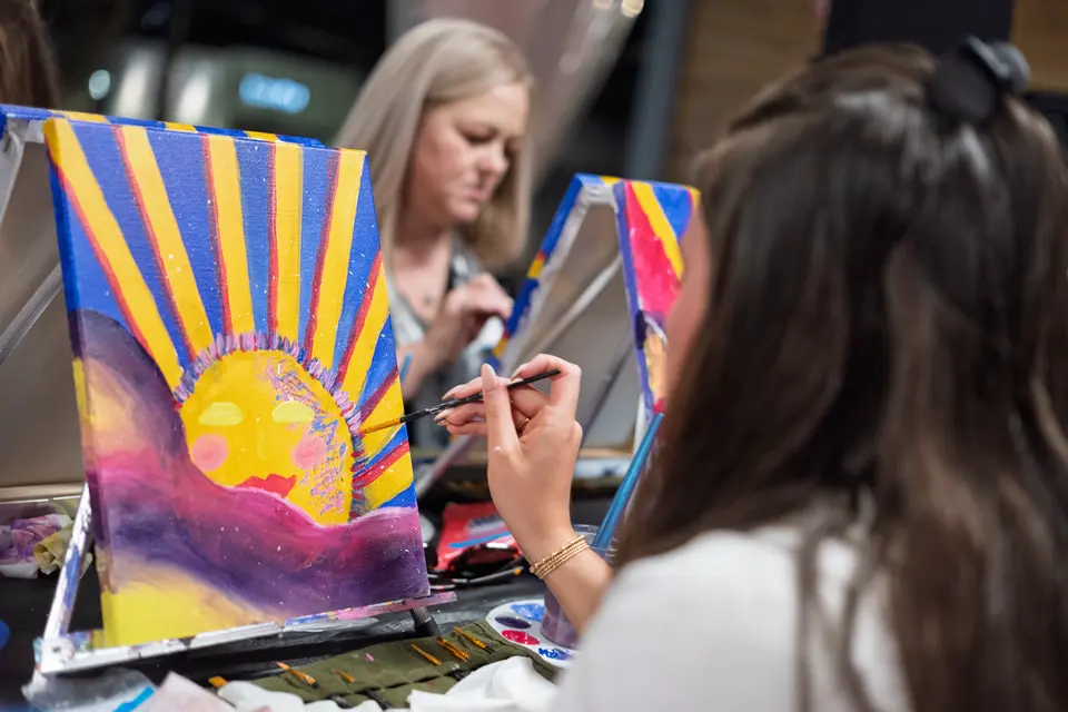 Photo 40 of 53, painting Hope Breaks Through the Clouds at Gather GVL