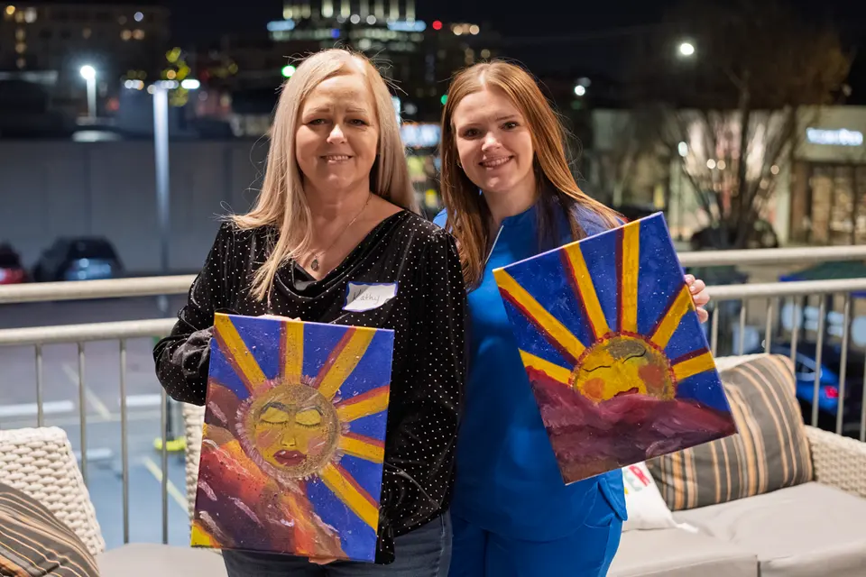 Photo 52 of 53, painting Hope Breaks Through the Clouds at Gather GVL