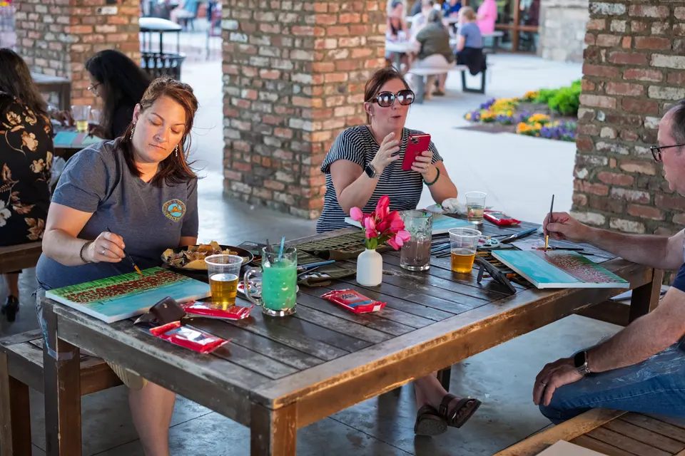 Photo 10 of 31, painting Field of Tulips at BridgeWay Brewing Co.