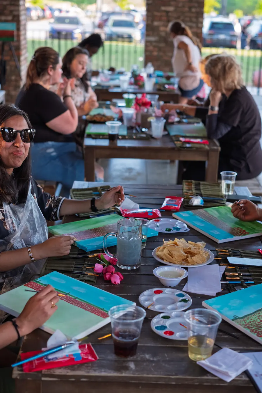 Photo 11 of 31, painting Field of Tulips at BridgeWay Brewing Co.