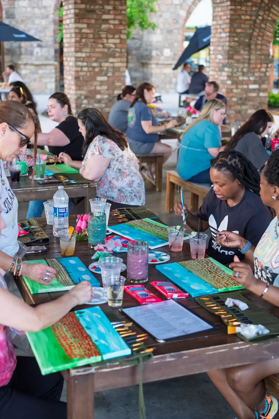 Photo 16 of 31, painting Field of Tulips at BridgeWay Brewing Co.