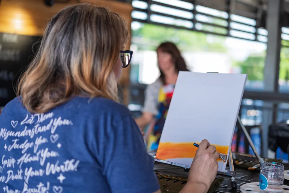 Photo 4 of 51, painting Dandelion Wishes at Gather GVL