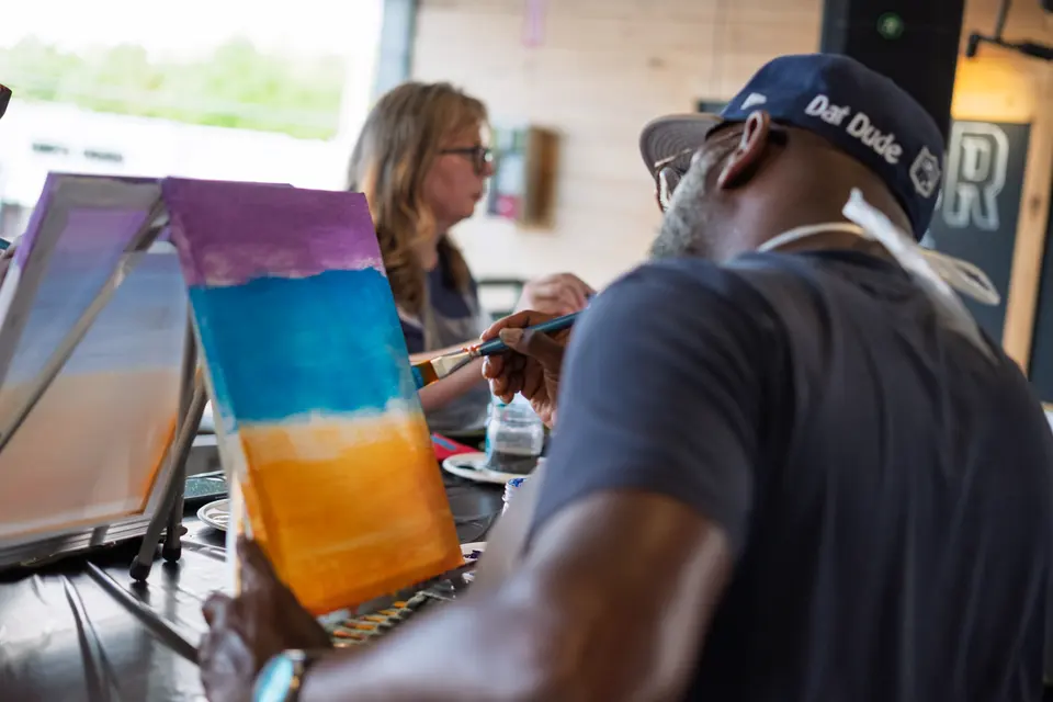 Photo 9 of 51, painting Dandelion Wishes at Gather GVL
