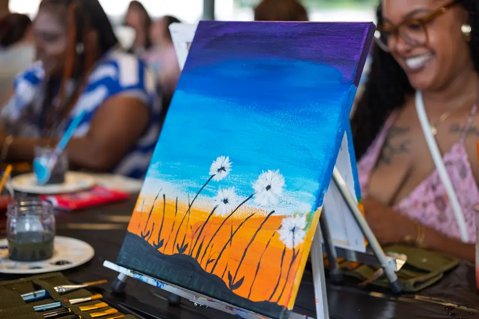 Photo 36 of 51, painting Dandelion Wishes at Gather GVL