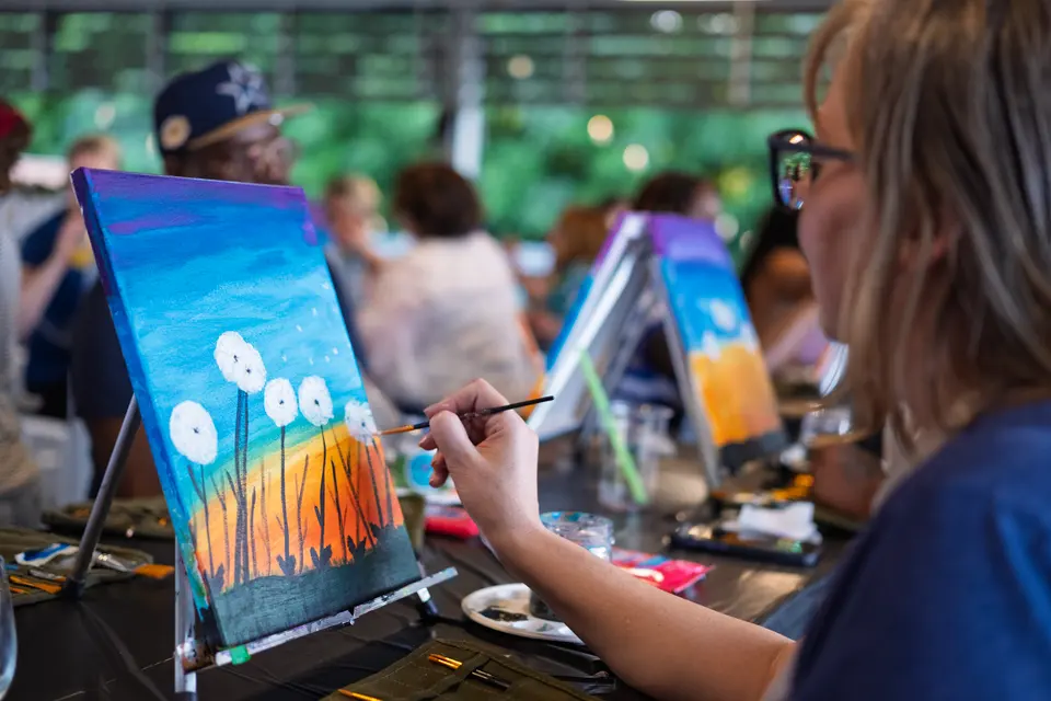 Photo 42 of 51, painting Dandelion Wishes at Gather GVL