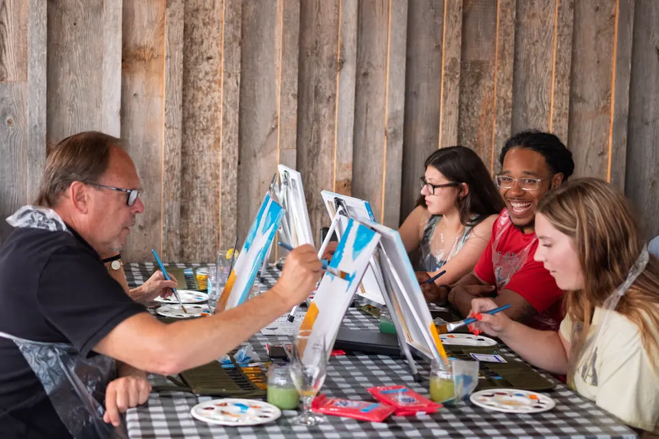 Photo 14 of 81, painting Happy Mule at Stubborn Mule Restaurant & Brewery