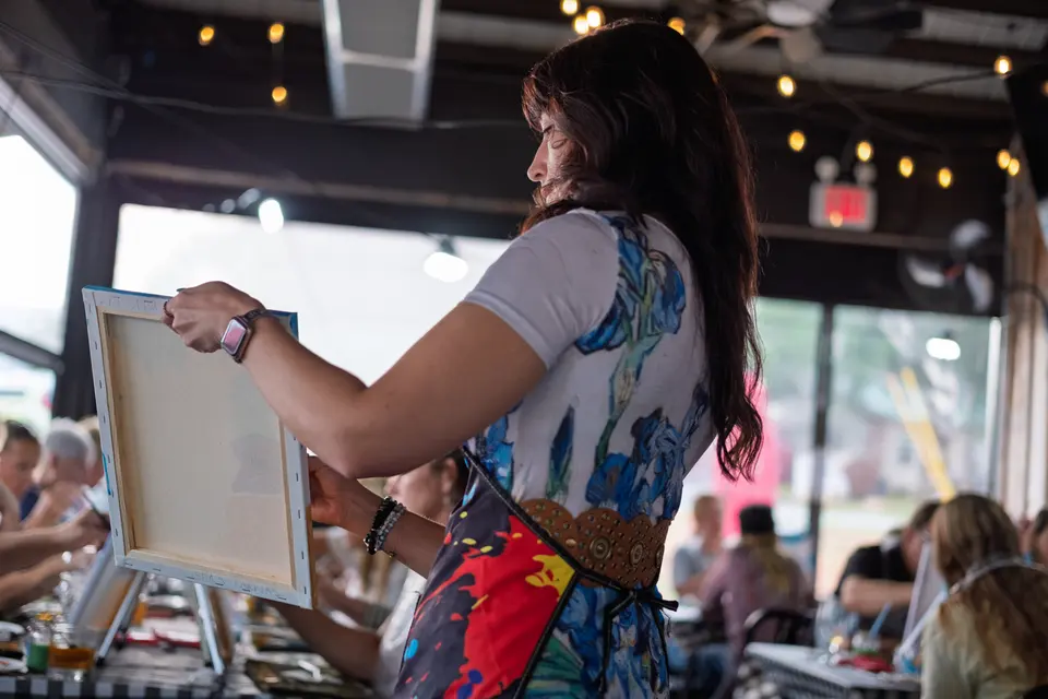 Photo 16 of 81, painting Happy Mule at Stubborn Mule Restaurant & Brewery