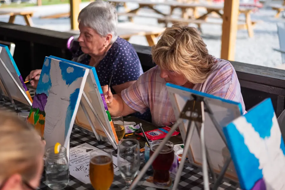 Photo 20 of 81, painting Happy Mule at Stubborn Mule Restaurant & Brewery