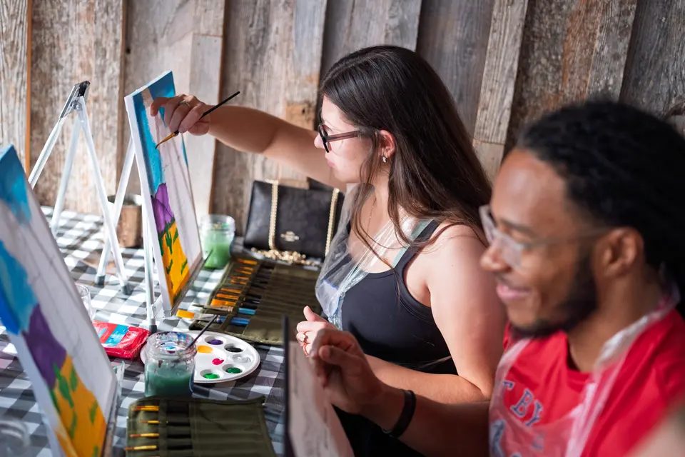 Photo 22 of 81, painting Happy Mule at Stubborn Mule Restaurant & Brewery