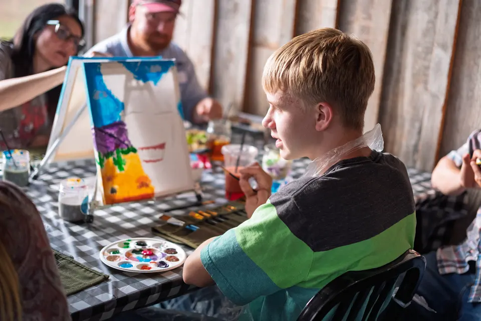 Photo 28 of 81, painting Happy Mule at Stubborn Mule Restaurant & Brewery