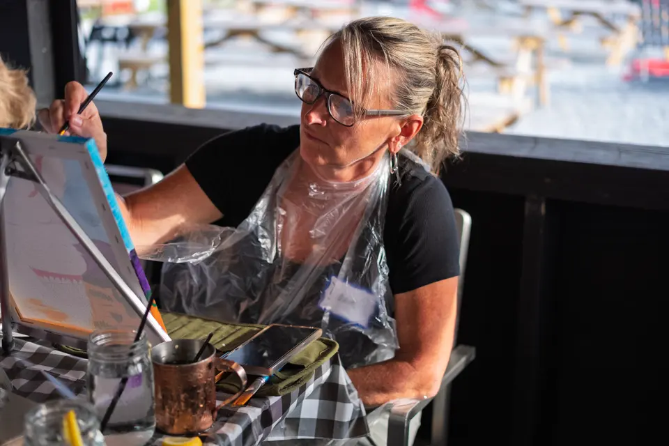 Photo 31 of 81, painting Happy Mule at Stubborn Mule Restaurant & Brewery