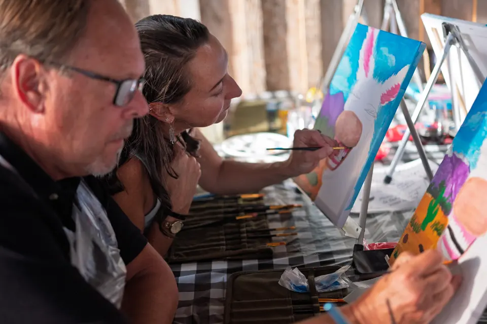Photo 38 of 81, painting Happy Mule at Stubborn Mule Restaurant & Brewery