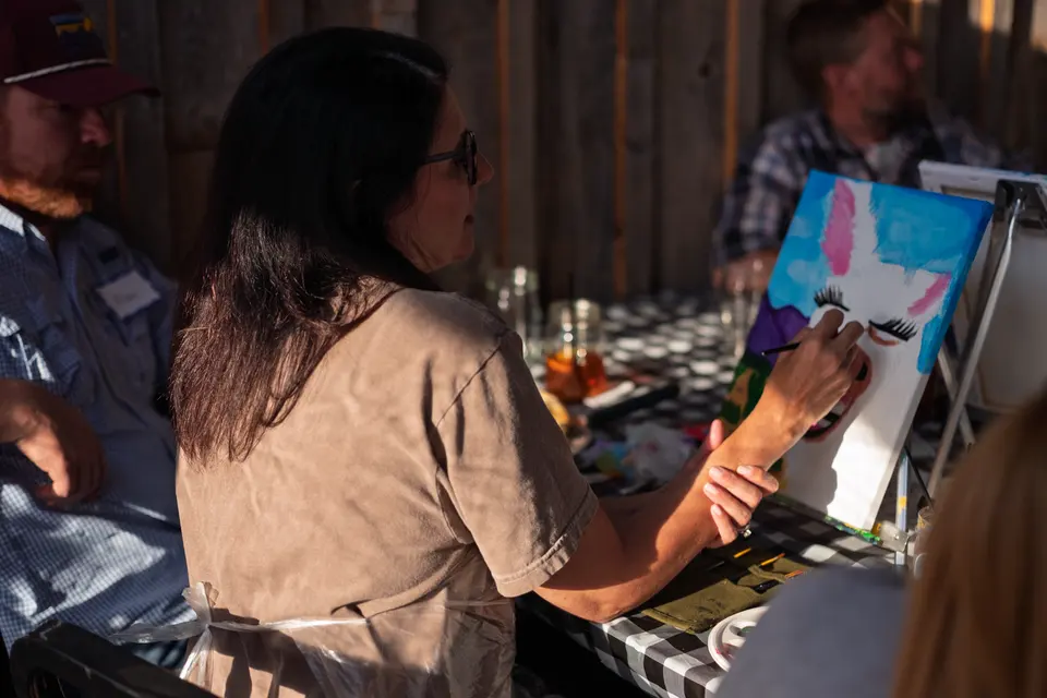 Photo 45 of 81, painting Happy Mule at Stubborn Mule Restaurant & Brewery