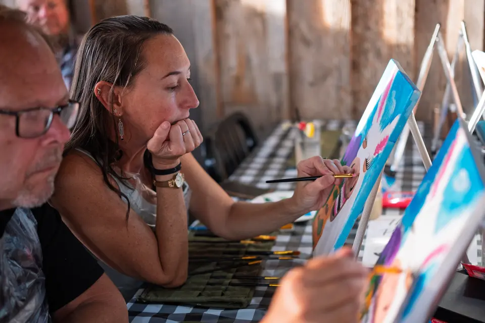 Photo 46 of 81, painting Happy Mule at Stubborn Mule Restaurant & Brewery