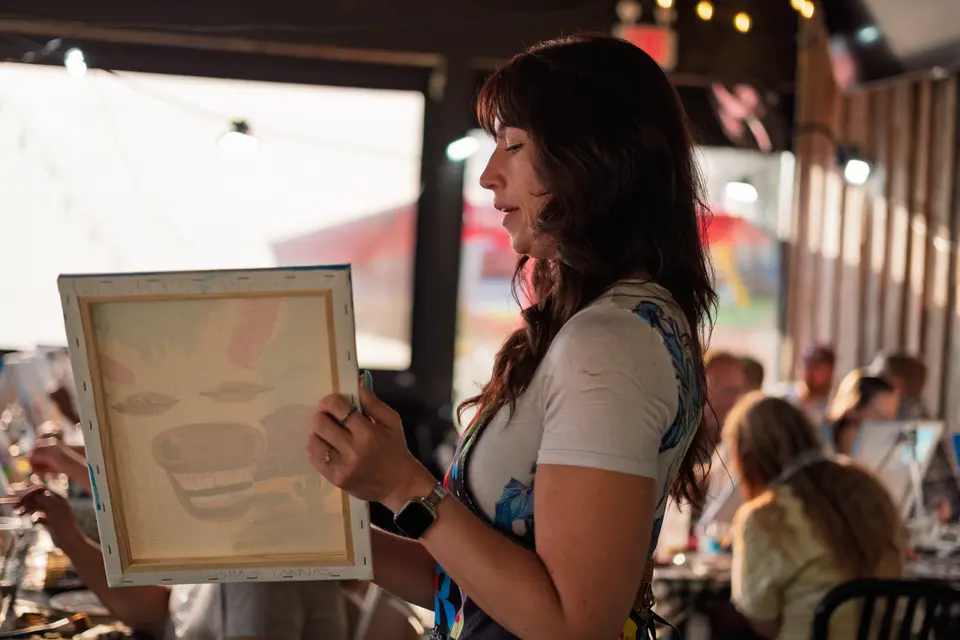 Photo 47 of 81, painting Happy Mule at Stubborn Mule Restaurant & Brewery