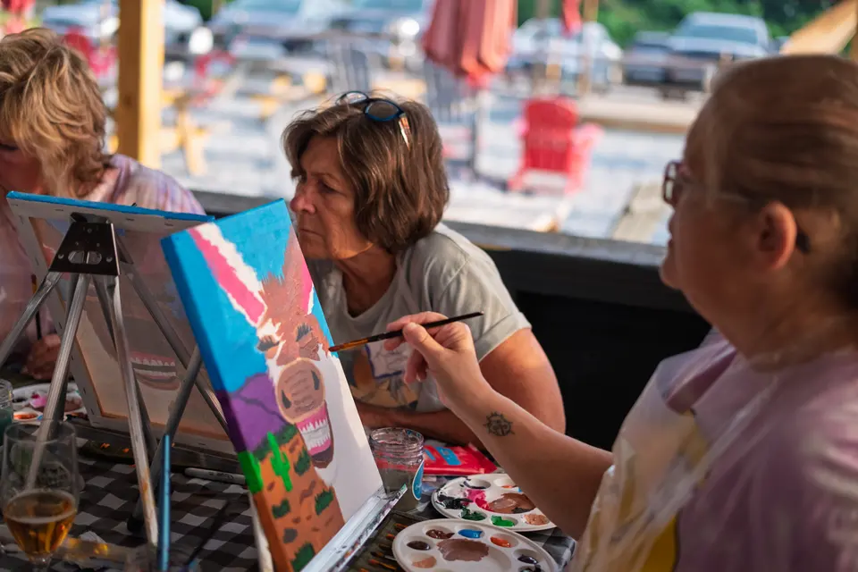 Photo 57 of 81, painting Happy Mule at Stubborn Mule Restaurant & Brewery
