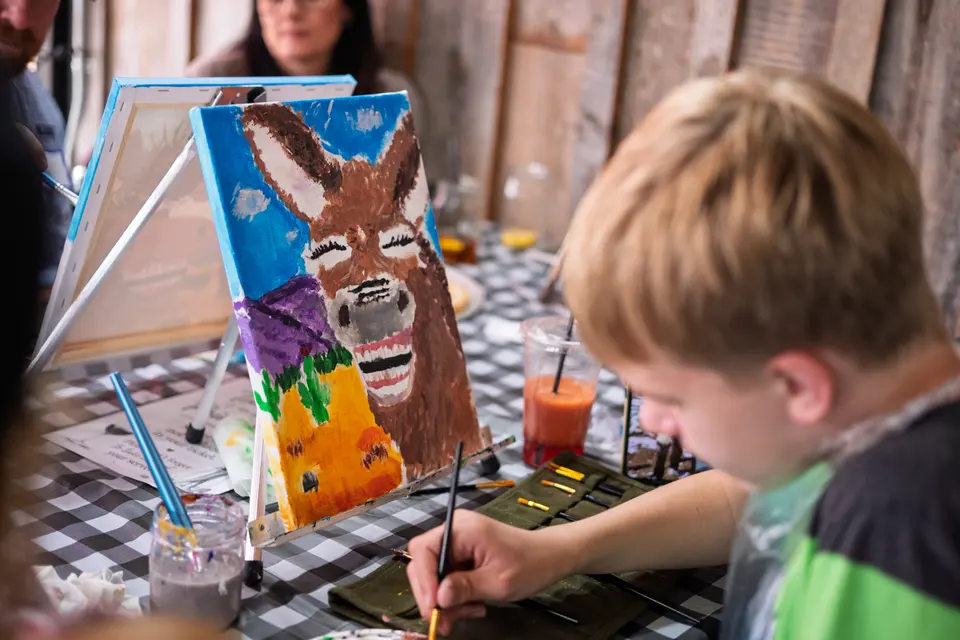 Photo 63 of 81, painting Happy Mule at Stubborn Mule Restaurant & Brewery