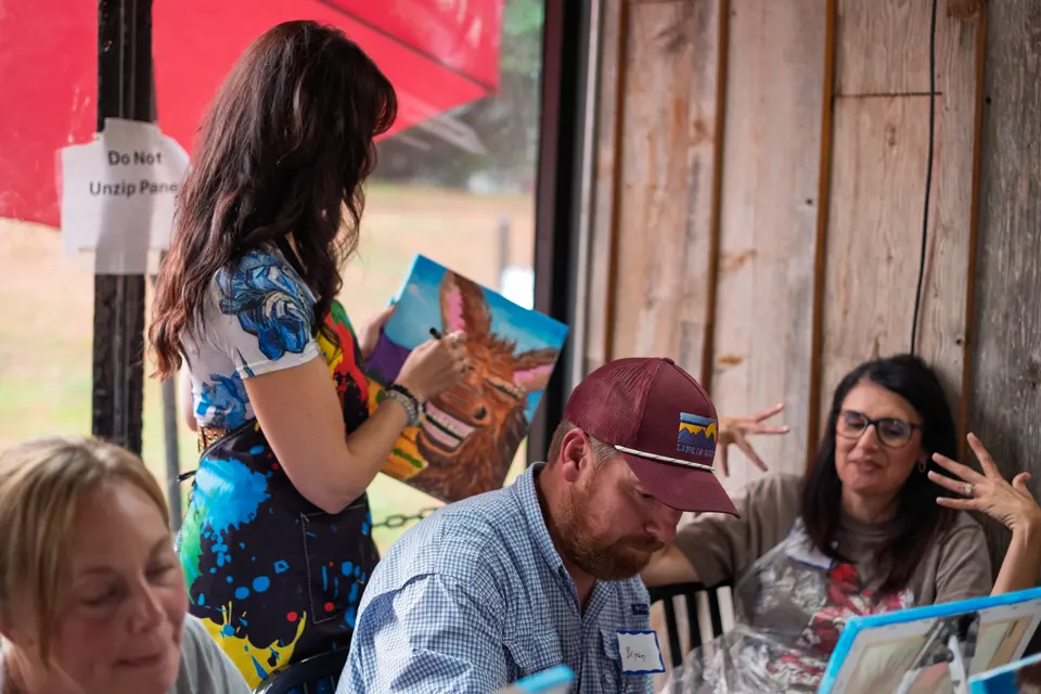 Photo 76 of 81, painting Happy Mule at Stubborn Mule Restaurant & Brewery