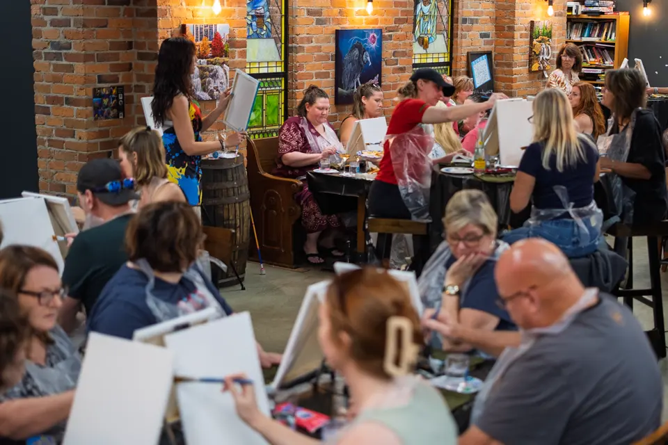 Photo 4 of 78, painting Dragonfly at Greenville Beer Exchange